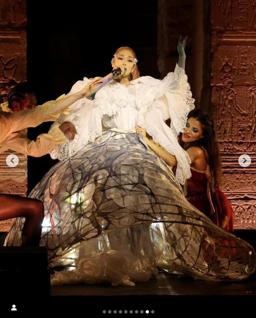 Ariana Grande's Instagram post highlighting Met Gala performance. Image credit Ariana Grande.